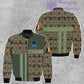 Personalisierte Bomberjacke mit belgischem Soldaten-/Veteranen-Tarnmuster und Namen und Rang, 3D-Druck – 07052401QA