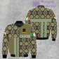 Personalized Ireland Soldier/ Veteran Camo With Name And Rank Bomber Jacket 3D Printed  - 07052401QA