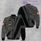 Personalized Canada Soldier/ Veteran Camo With Name And Rank Bomber Jacket 3D Printed  - 17095968