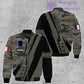 Veste de bombardier personnalisée avec camouflage soldat/vétéran de la France avec nom et grade, imprimée en 3D - 05032401QA