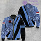 Personalized Netherlands Soldier/ Veteran Camo With Name And Rank Bomber Jacket 3D Printed  - 03042401QA