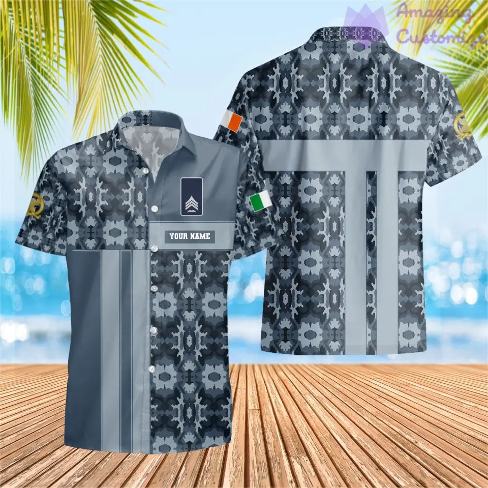 Personalized Ireland Soldier/ Veteran Camo With Name And Rank Hawaii Printed  - 07052401QA