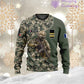 Personalized France with Name and Rank Soldier/Veteran Hoodie All Over Printed - 17157312