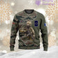 Personalized France with Name and Rank Soldier/Veteran Hoodie All Over Printed - 17157312