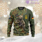 Personalized Germany with Name and Rank Soldier/Veteran Hoodie All Over Printed - 17157312