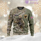 Personalized UK with Name and Rank Soldier/Veteran Hoodie All Over Printed - 15052401QA