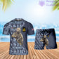 Personalized UK Soldier/ Veteran Camo With Name And Rank Combo T-Shirt + Short 3D Printed  - 15052401QA