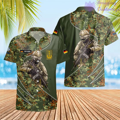 Personalisiertes Deutschland mit Namen und Rang Soldat/Veteran Hawaii All Over Printed - 15052401QA