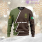 Personalized Ireland with Name and Rank Soldier/Veteran Hoodie All Over Printed - 17161632