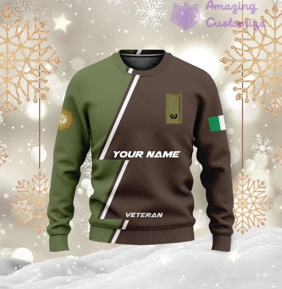 Personalized Ireland with Name and Rank Soldier/Veteran Hoodie All Over Printed - 17161632