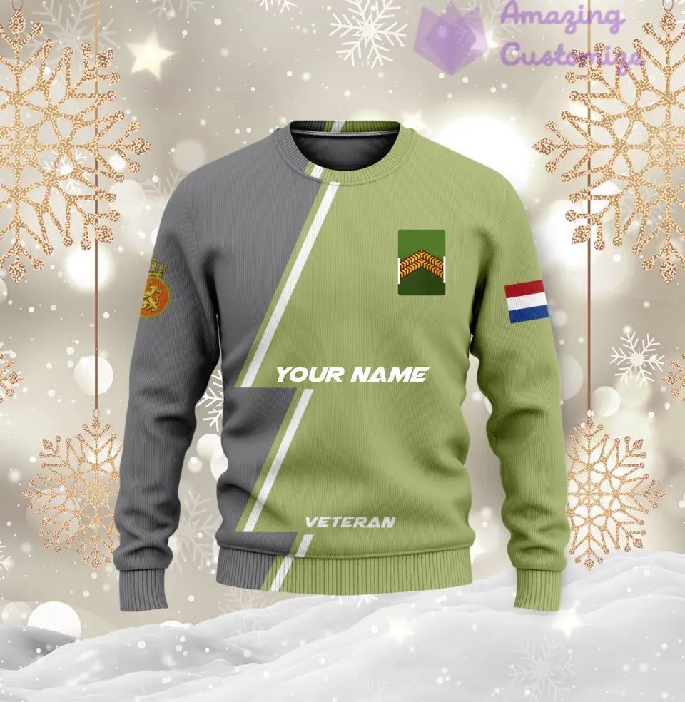 Personalized Netherlands with Name and Rank Soldier/Veteran Hoodie All Over Printed - 17161632