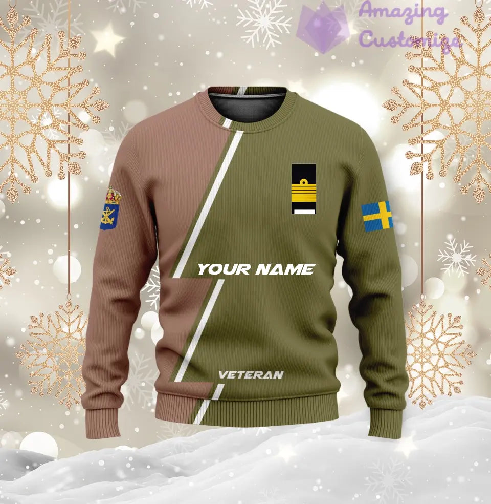 Personalized Sweden with Name and Rank Soldier/Veteran Hoodie All Over Printed - 17161632