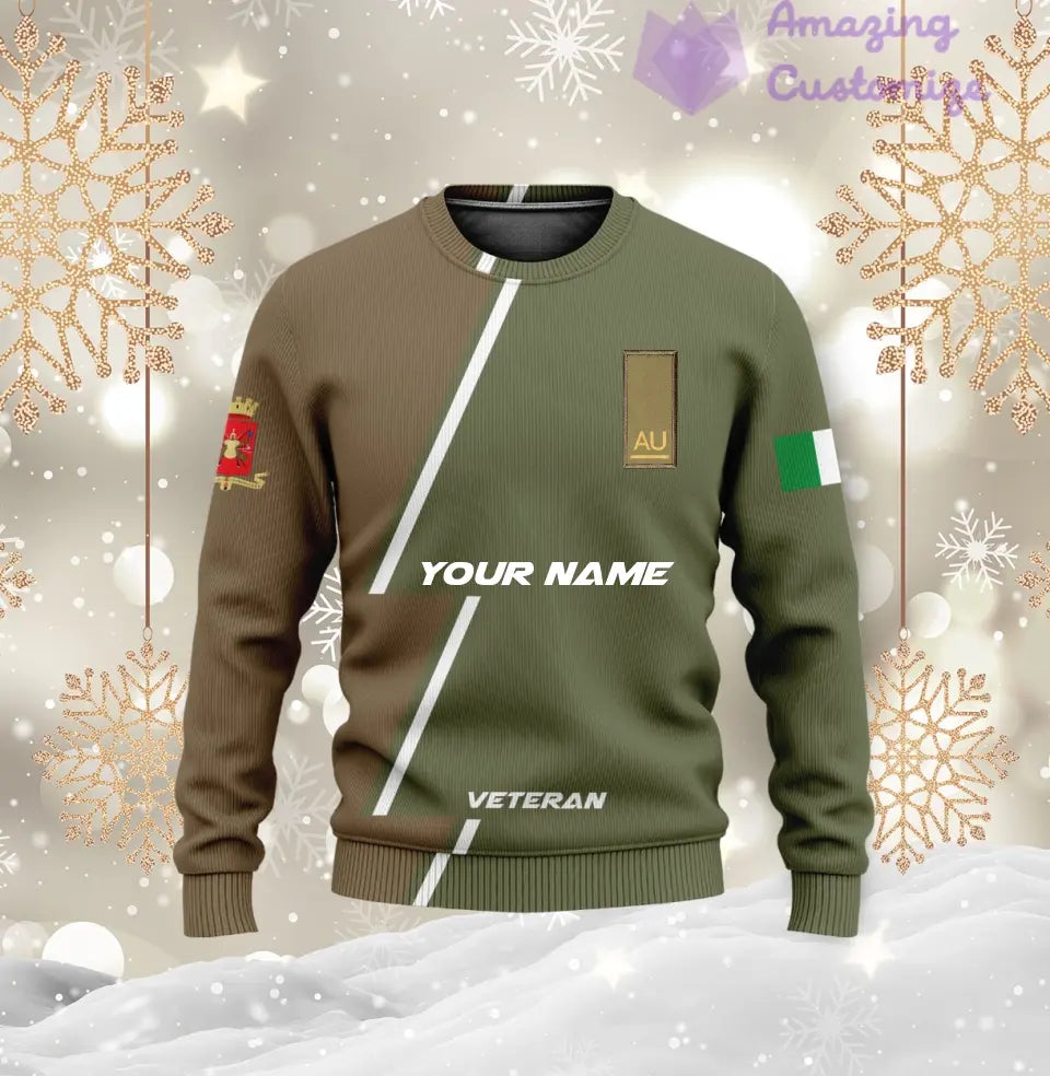 Personalized Italy Soldier/Veteran with Name and Rank Hoodie All Over Printed - 17161632