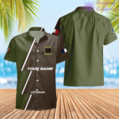 Personalized France with Name and Rank Soldier/Veteran Hawaii  All Over Printed - 20052401QA