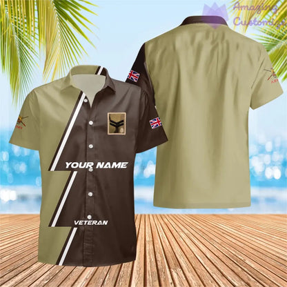 Personalized UK with Name and Rank Soldier/Veteran Hawaii All Over Printed - 20052401QA