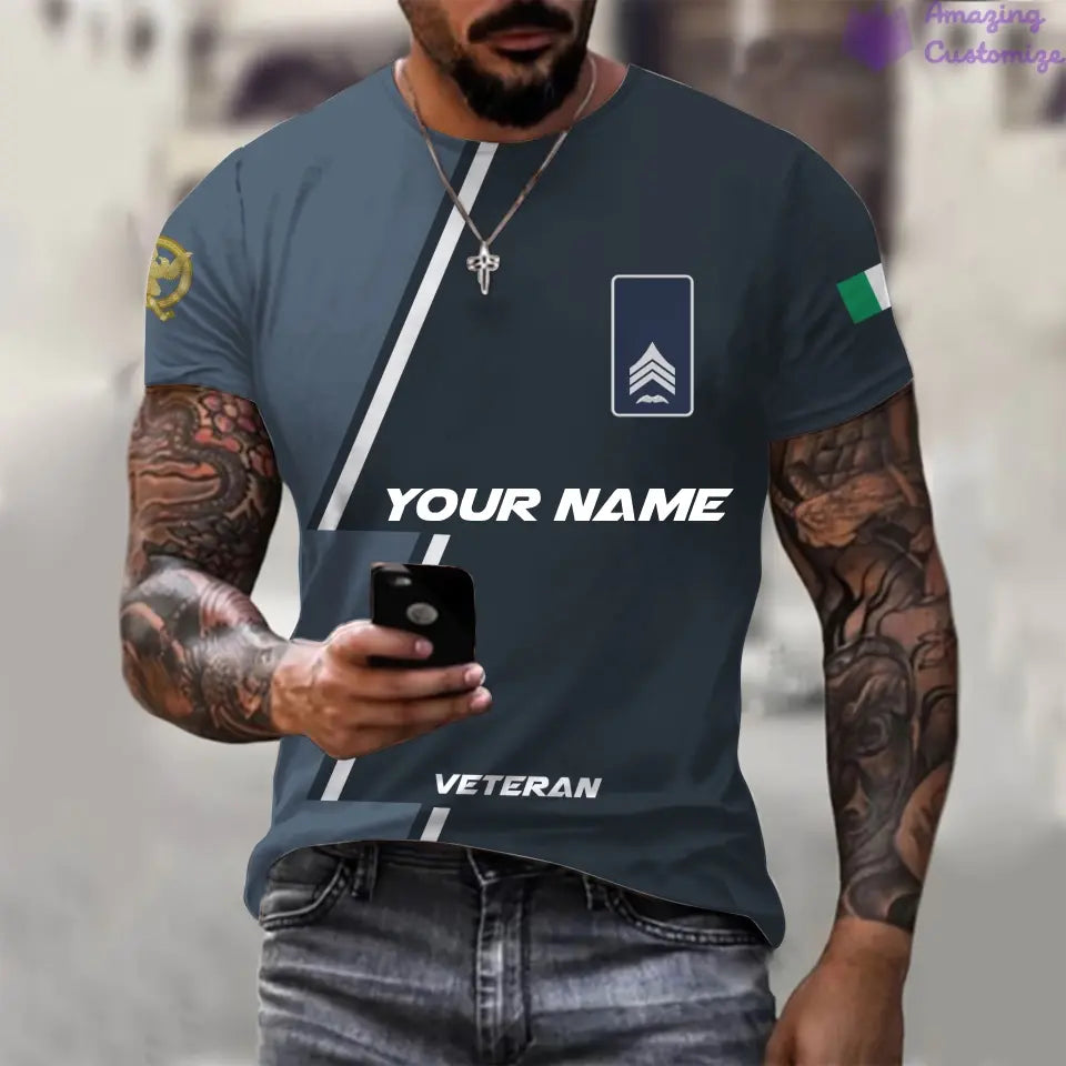 Personalized Ireland with Name and Rank Soldier/Veteran T-shirt All Over Printed - 20052401QA