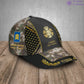 Casquette de baseball camouflage personnalisée avec rang, année et nom pour soldat/vétéran finlandais - 22052401QA