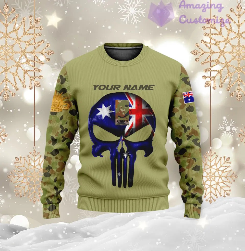 Personalized Australia with Name and Rank Soldier/Veteran Hoodie All Over Printed - 17168544