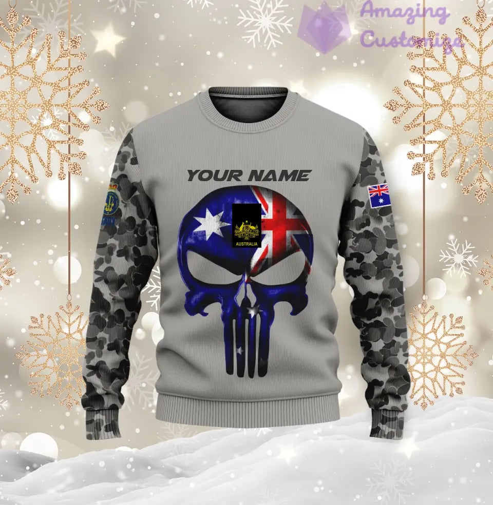 Personalized Australia with Name and Rank Soldier/Veteran Hoodie All Over Printed - 17168544