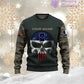 Personalized France with Name and Rank Soldier/Veteran Hoodie All Over Printed - 17168544