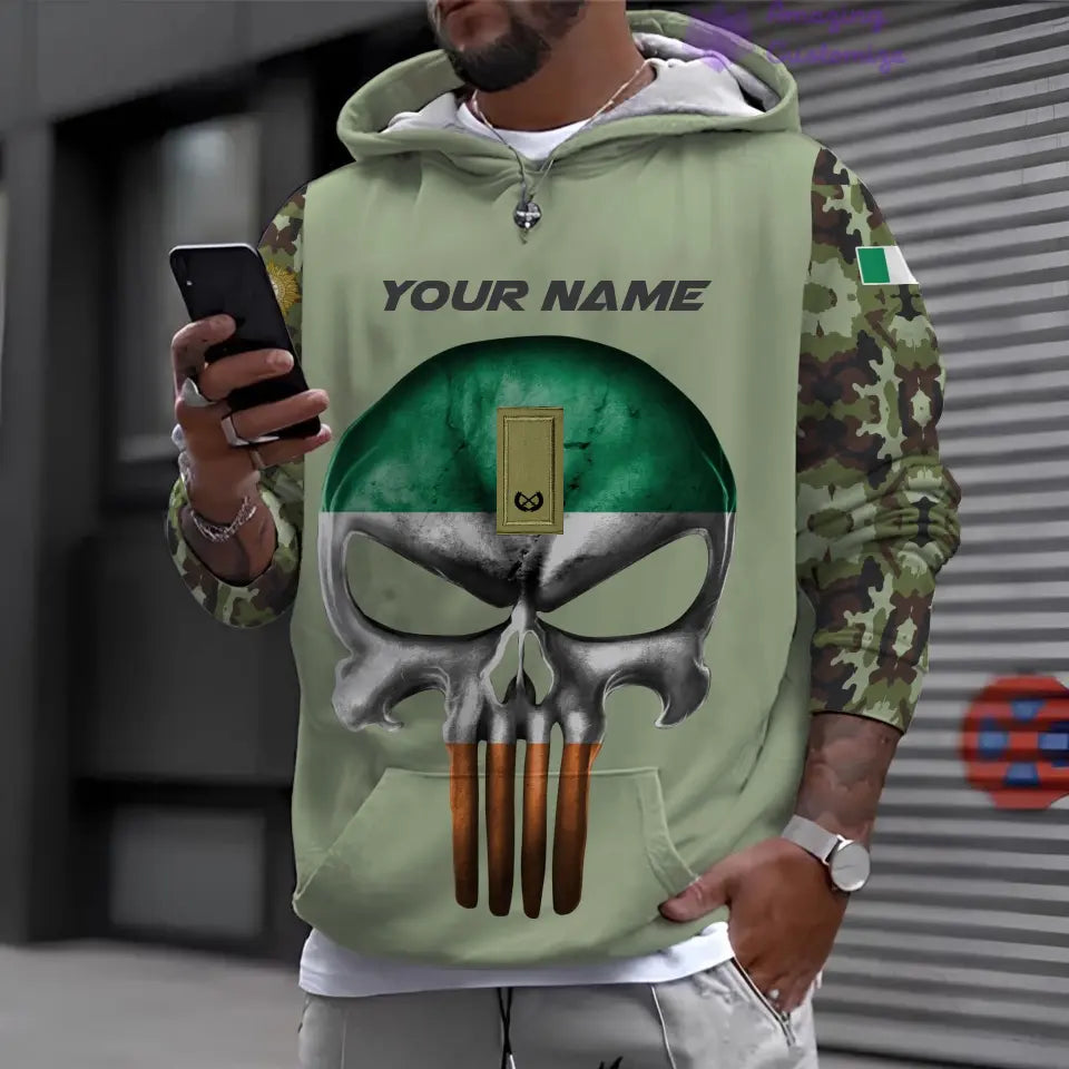 Personalized Ireland with Name and Rank Soldier/Veteran Hoodie All Over Printed - 17168544