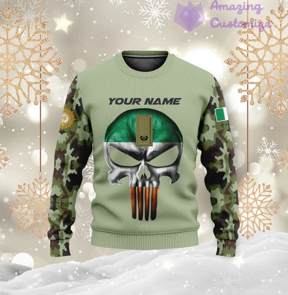 Personalized Ireland with Name and Rank Soldier/Veteran Hoodie All Over Printed - 17168544