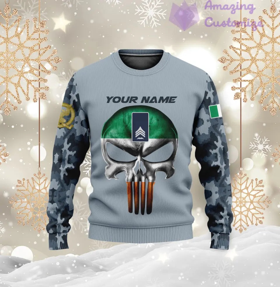 Personalized Ireland with Name and Rank Soldier/Veteran Hoodie All Over Printed - 17168544