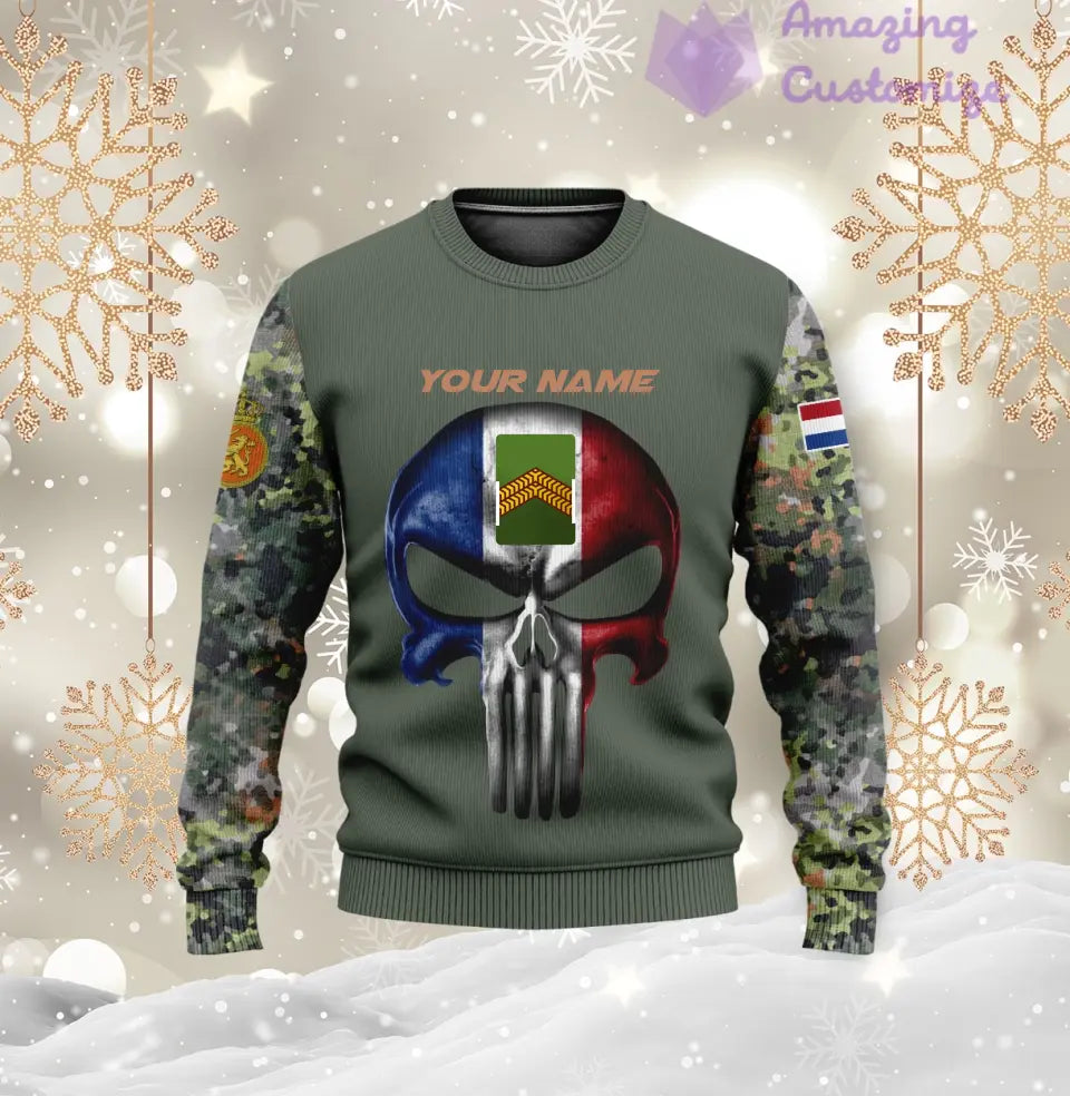 Personalized Netherlands with Name and Rank Soldier/Veteran Hoodie All Over Printed - 17168544