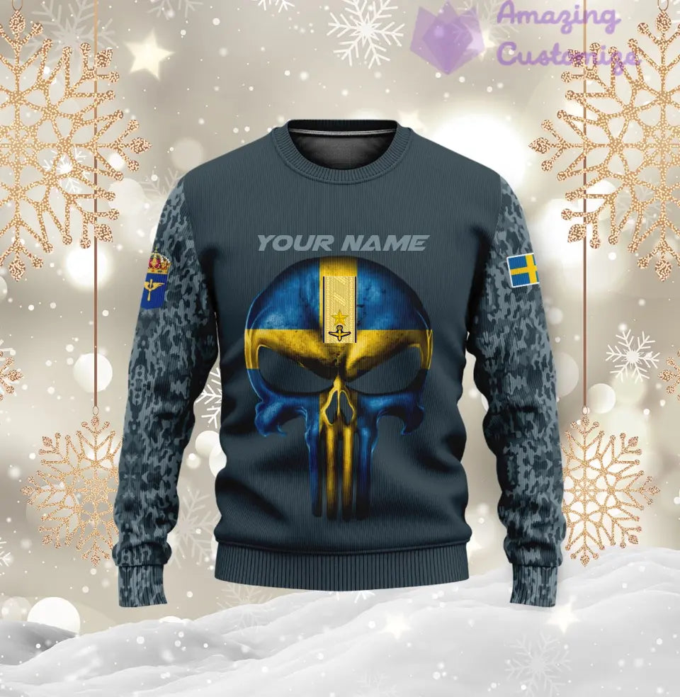 Personalized Sweden with Name and Rank Soldier/Veteran Hoodie All Over Printed - 17168544