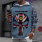 Personalized UK with Name and Rank Soldier/Veteran Hoodie All Over Printed - 17168544