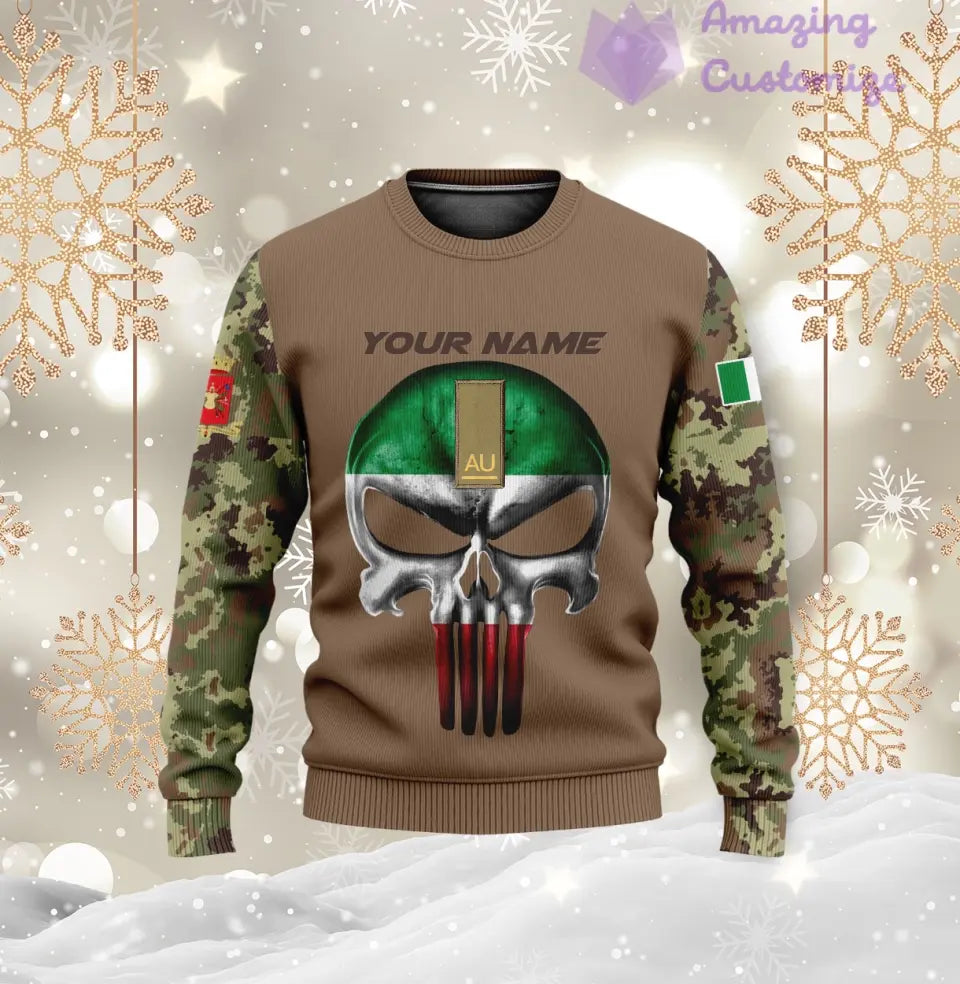 Personalized Italy Soldier/Veteran with Name and Rank Hoodie All Over Printed - 17168544