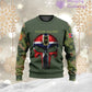 Personalisierter Kapuzenpullover mit Rundum-Aufdruck „Norwegischer Soldat/Veteran“ mit Namen und Rang – 17168544