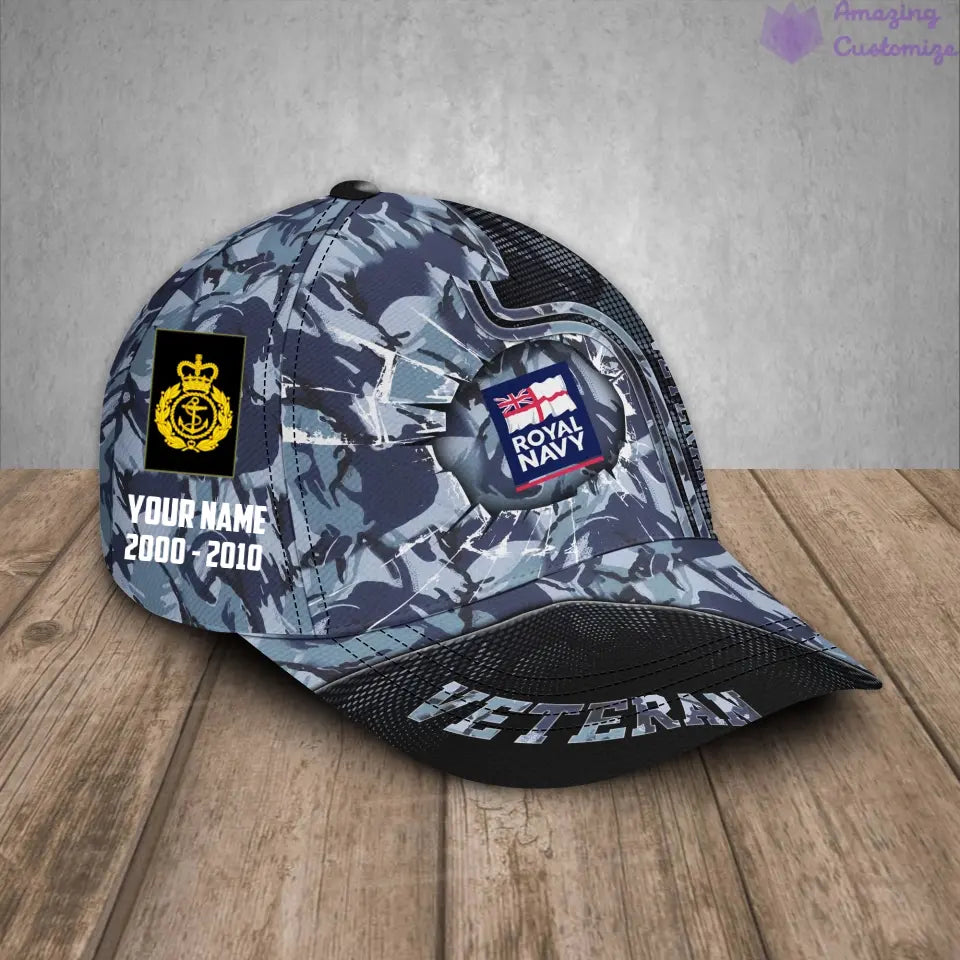 Personalized Rank, Year And Name UK Soldier/Veterans Camo Baseball Cap - 17170272