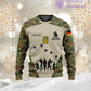 Personalized Germany with Name and Rank Soldier/Veteran Hoodie All Over Printed - 1717113601