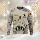 Personalized Germany with Name and Rank Soldier/Veteran Hoodie All Over Printed - 1717113601