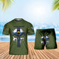 Personalized Finland Soldier/ Veteran Camo With Name And Rank Combo T-Shirt + Short 3D Printed  - 17168544