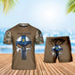 Personalized Finland Soldier/ Veteran Camo With Name And Rank Combo T-Shirt + Short 3D Printed  - 17168544