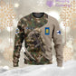 Personalized Finland with Name and Rank Soldier/Veteran Hoodie All Over Printed - 17157312