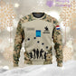 Personalized Netherlands with Name and Rank Soldier/Veteran Hoodie All Over Printed - 1717113601