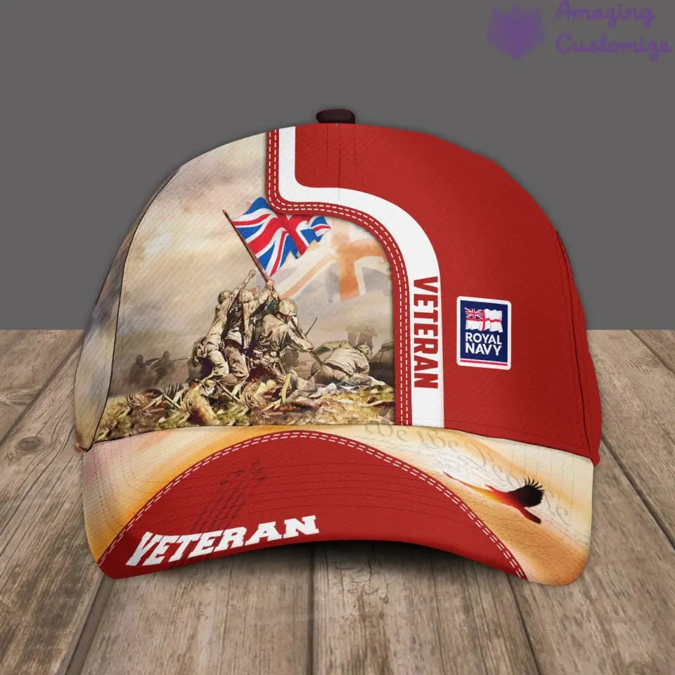 Personalized Rank, Year And Name UK Soldier/Veterans Camo Baseball Cap - 17177184