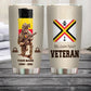 Personalized Belgium Veteran/ Soldier With Rank, Year And Name Tumbler - 10062401QA