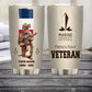 Personalisierter Becher mit Aufschrift "Veteran/Soldat aus Frankreich" mit Rang, Jahr und Namen – 10062401QA