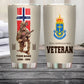 Personalisierter Becher mit Aufschrift „Norwegen-Veteran/Soldat“ mit Rang, Jahr und Namen – 10062401QA