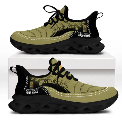 Personalized Australia Soldier/Veterans With Rank And Name Men Sneakers Printed - 19062402QA