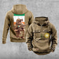 Personalisierter irischer Soldat/Veteran Vintage Hoodie mit Rundum-Aufdruck - 21062402QA