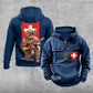 Personalized Swiss Soldier/Veteran Vintage Hoodie All Over Printed - 21062402QA