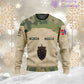 Personalisierter Kapuzenpullover mit Rundumdruck für norwegischen Soldaten/Veteranen mit Namen, Jahr und Rang – 17200512