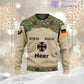 Personalized Germany Soldier/Veteran Camo with Name, Year and Rank Hoodie All Over Printed - 17200512