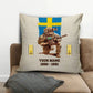 Personalized Sweden Soldier/ Veteran With Name, Year And Rank Pillow 3D Printed - 03072401UT