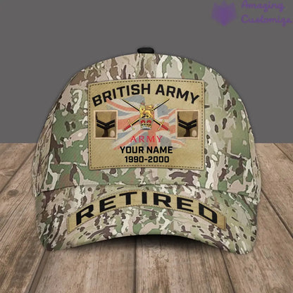 Personalized Rank, Year And Name UK Soldier/Veterans Baseball Cap - 17202240